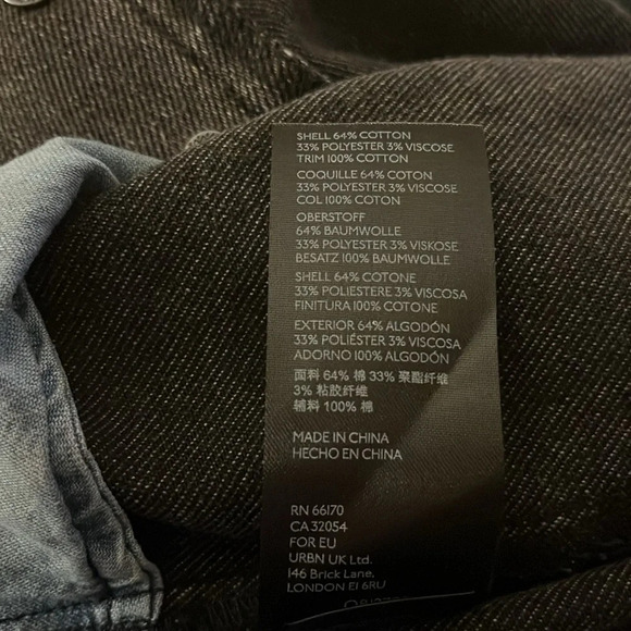 We The Free Black Denim Mini Skirt with Tie Size 26 - Picture 9 of 9